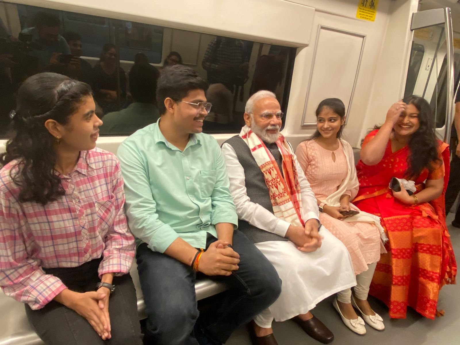 PM Modi metro ride