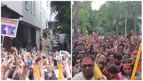 Watch: Superstar Amitabh Bachchan shares video of his Sunday meet with fans