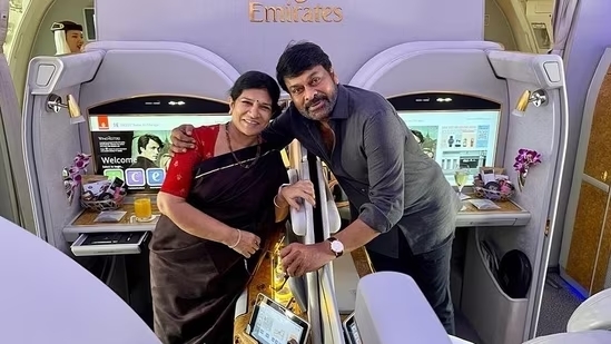 Chiranjeevi flies to US for holiday with wife Surekha