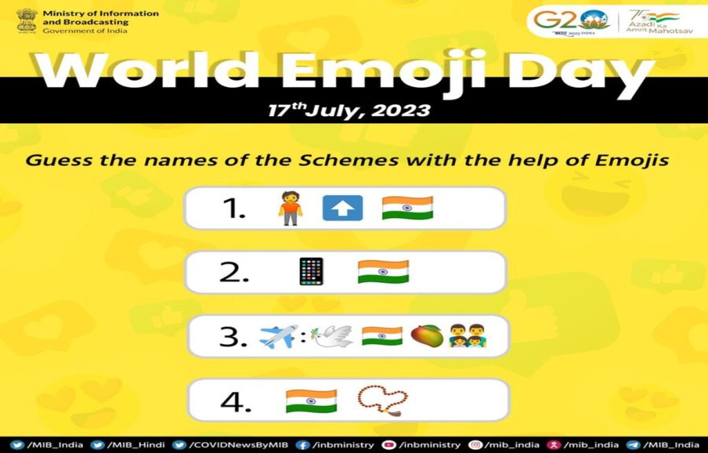 Ministry of Information and Broadcasting celebrates World Emoji Day