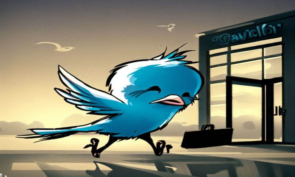 Twitter blue bird illustrations