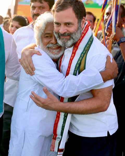 Rahul with Gaddar