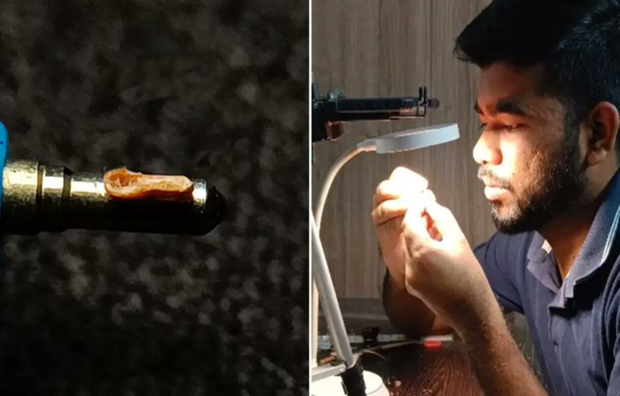 Indian artist achieves Guinness World Record for creating 1.6mm wooden spoon
