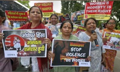 Manipur violence protest