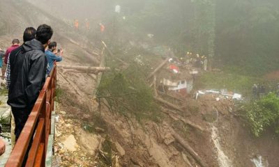 Shiv temple collapses in Shimla