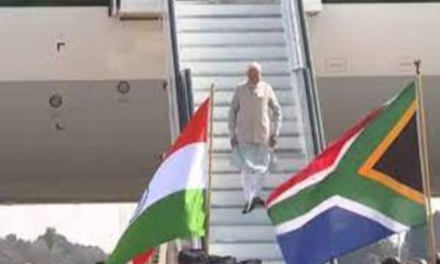 BRICS Summit 2023: PM Narendra Modi lands in South Africa, gets rousing welcome from Indian diaspora