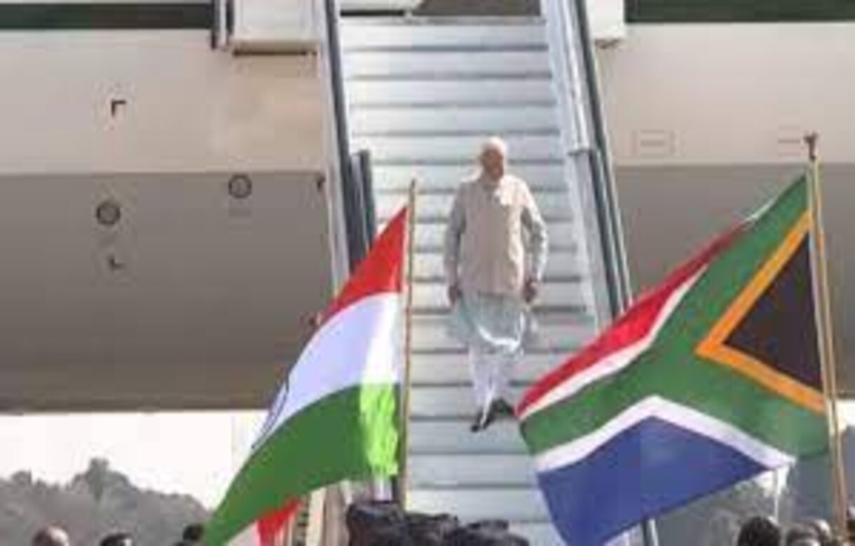 BRICS Summit 2023: PM Narendra Modi lands in South Africa, gets rousing welcome from Indian diaspora