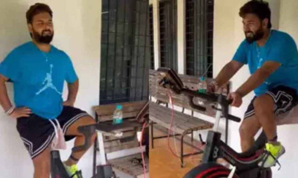 Rishabh Pant shares video of working out on treadmill, video goes viral