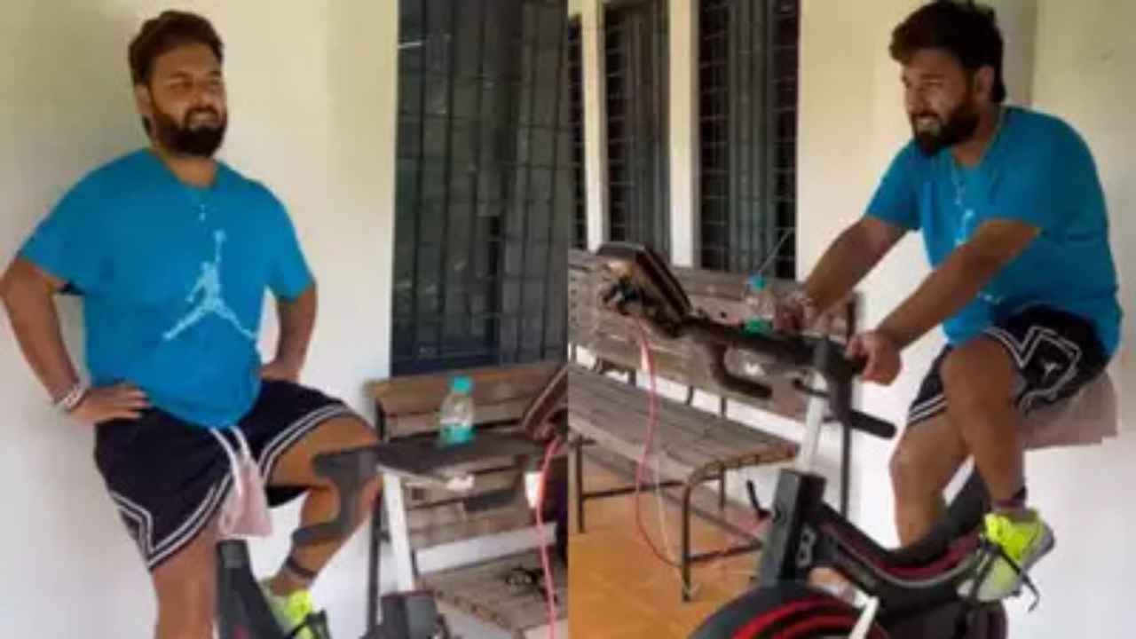 Rishabh Pant shares video of working out on treadmill, video goes viral