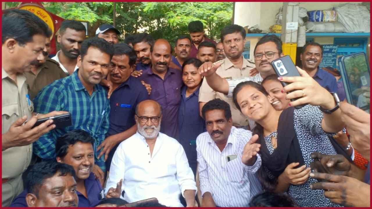 Superstar Rajnikanth meets BMTC bus drivers, remembers his days as a bus conductor