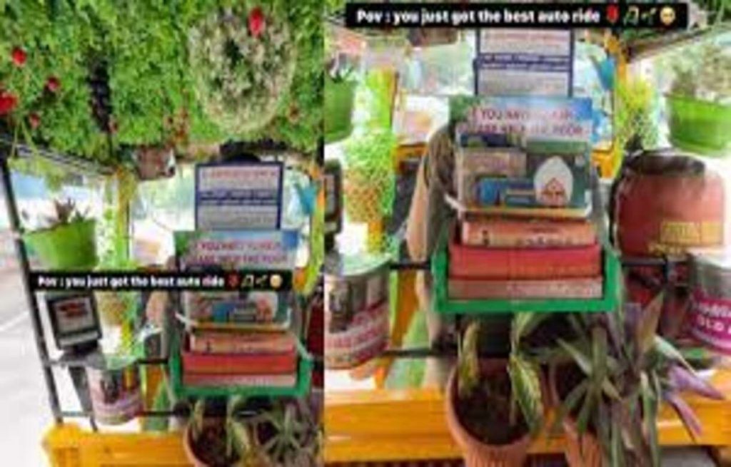 Viral: Mini garden in autorickshaw leaves social media users amazed | Watch video