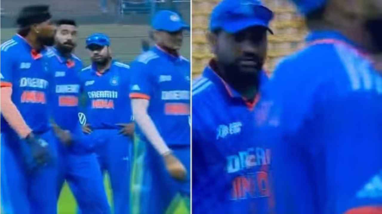 Watch: Rohit Sharma gives death stare to India teammates for sloppy fielding vs Nepal