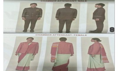 Parliament special session: New uniform for Parliament staff, khaki coloured pants, lotus motifs on jackets