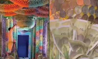 Ganesh Chaturthi 2023: Sri Sathya Ganapathi temple in Bengaluru adorned with currency notes worth Rs 2.5 crore | Watch