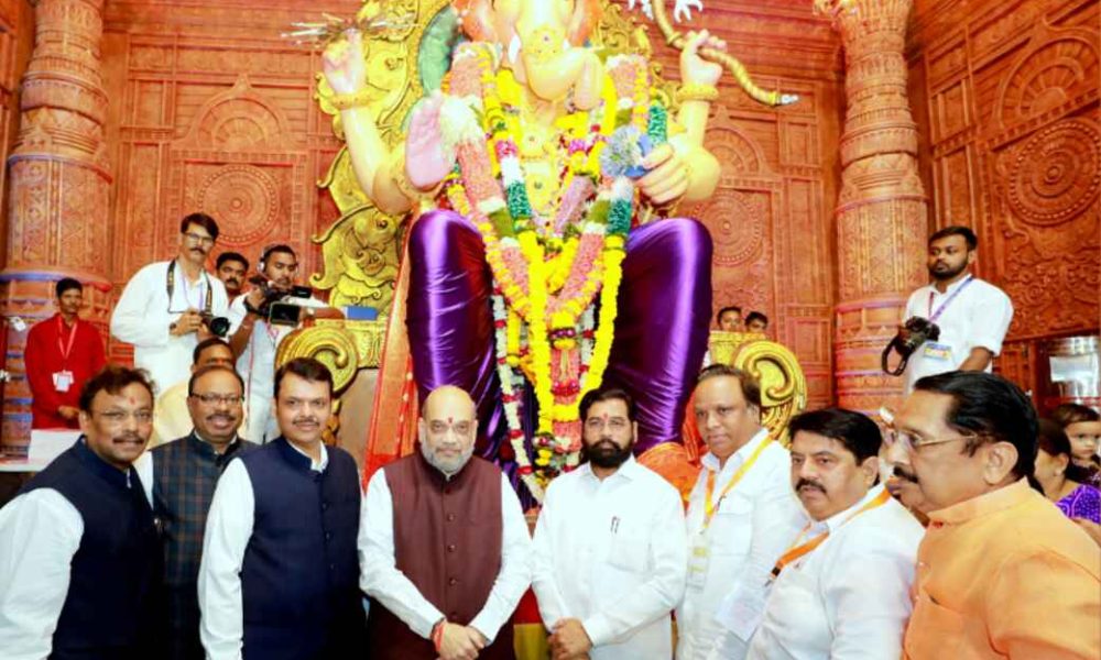 Ganesh Chaturthi: Home Minister Amit Shah offers prayers at Mumbai’s Lalbaugcha Raja | Watch here