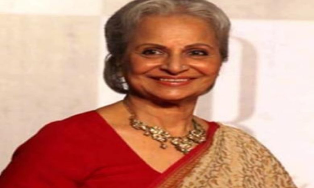 Waheeda Rehman to be honoured with Dadasaheb Phalke Lifetime Achievement Award for her contribution to Indian Cinema