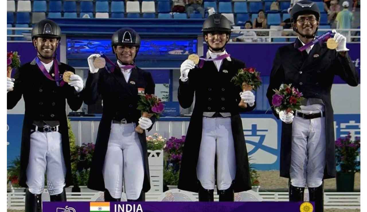 Asian Games 2023: India win gold in dressage team event
