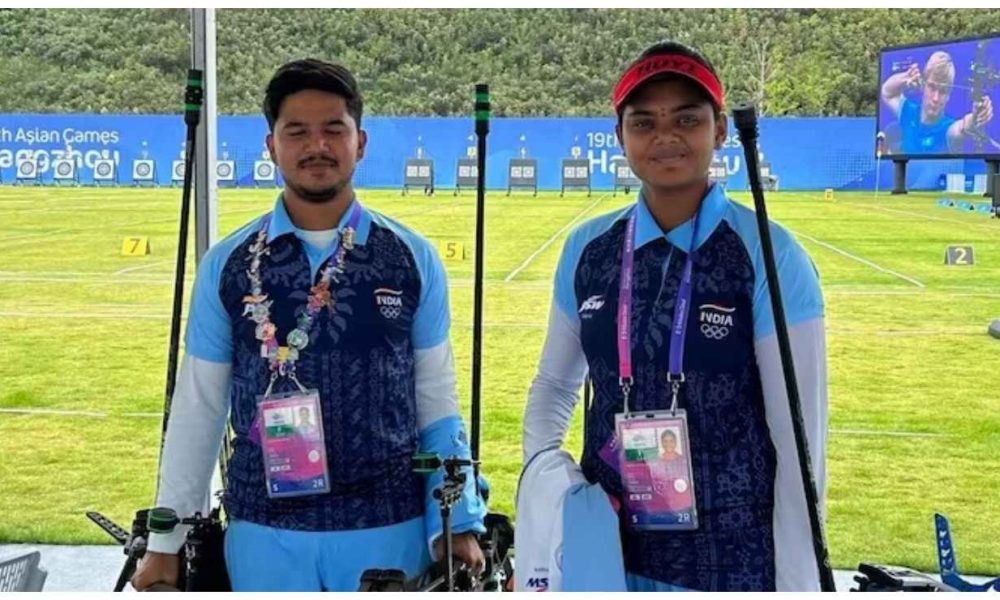 Asian Games 2023: Jyothi, Ojas win gold in archery compound mixed team event