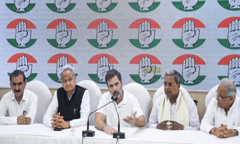 Rahul Gandhi at press conference
