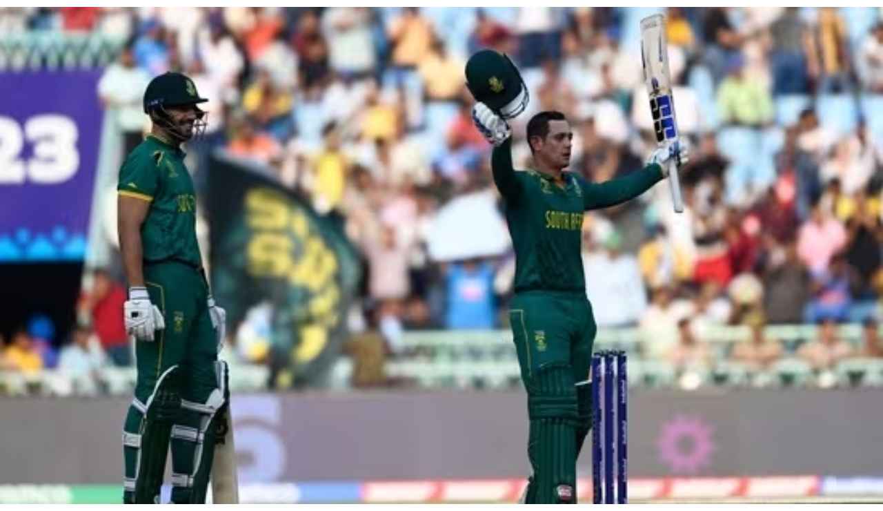 World Cup 2023: Quinton de Kock scores 109, takes South Africa to 311/7