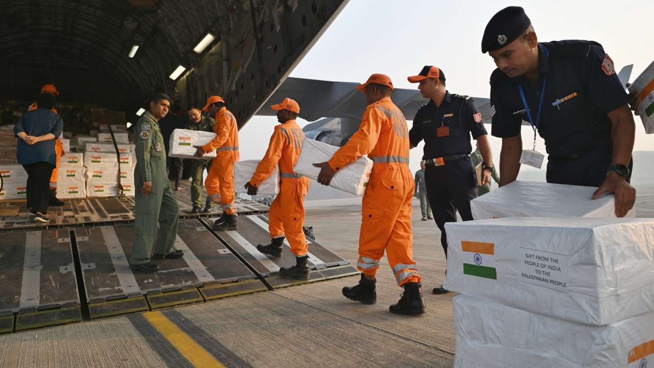 India medical aid to Gaza