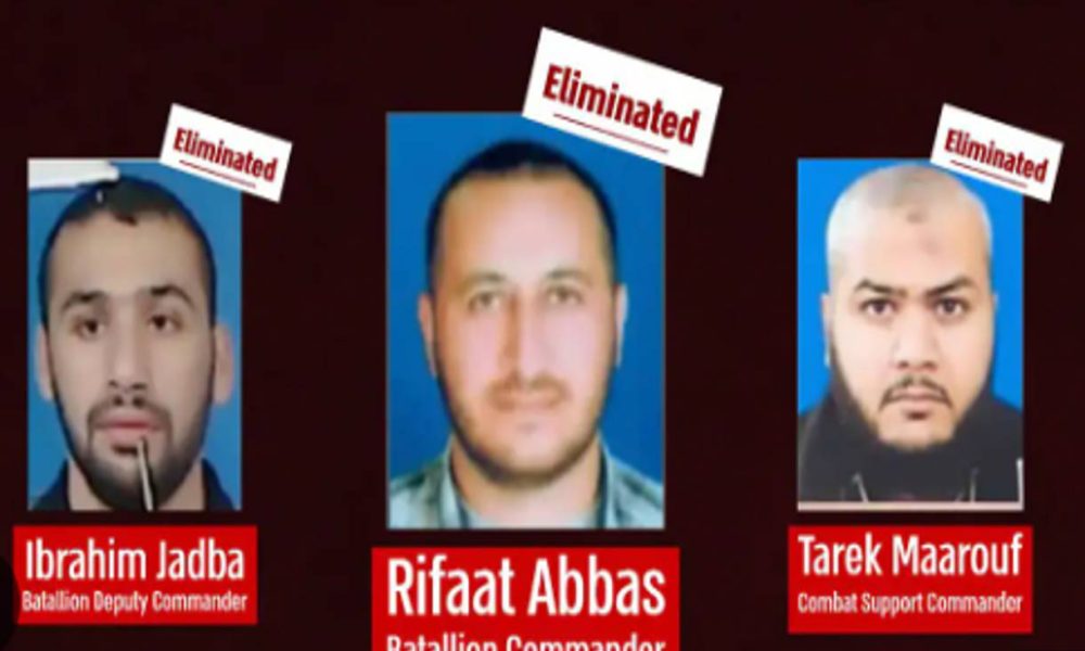Israel fighter jets kill 3 senior Hamas operatives