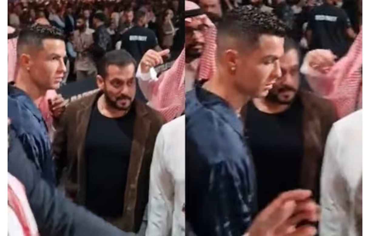 Watch: Salman Khan, Cristiano Ronaldo, Georgina Rodriguez watch boxing bout in Saudi Arabia, video goes viral