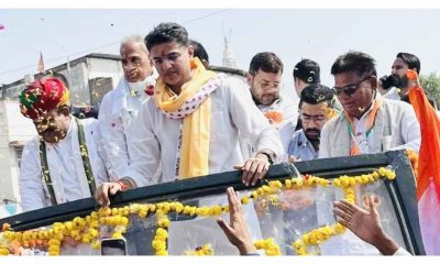 Rajasthan Elections: Sachin pilot holds road show ahead of filing his nomination from Tonk Assembly