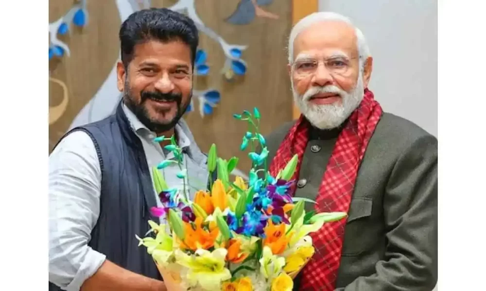 Telangana Chief Minister A Revanth Reddy refers to Prime Minister Narendra Modi as big brother, seeks his blessings, support for development of state