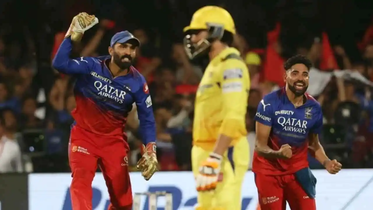 Royal Challengers Bengaluru beat Chennai Super Kings by 27 runs