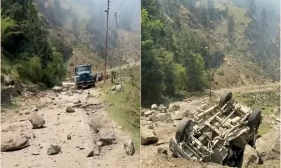 One dead, several trapped as rocks fall on vehicles on Gangotri Highway in Uttarakhand