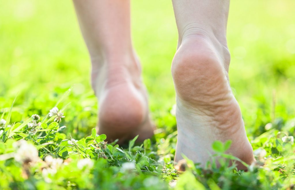 प्रकृति में छुपें हैं कई राज, नंगे पैर चलने से होते हैं ये आठ फायदे 1 barefoot on grass 1 ll