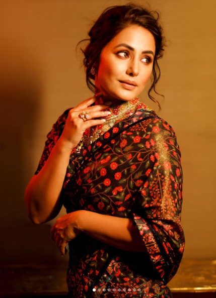 Hina Khan ने ‘Desi Girl’ बन ढाया कहर, साड़ी में Hina की दिलकश अदाएं 2 heena khan 3