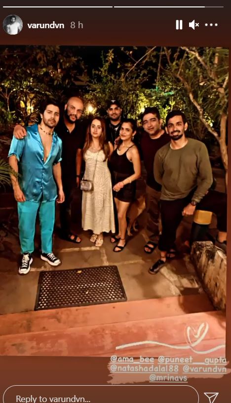 Varun Dhawan मना रहे हैं पत्नी नताशा के साथ वेकेशन, शेयर की Romantic तस्वीर 1 varun story