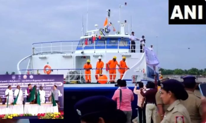 Ferry service between Tamil Nadu's Nagapattinam and Sri Lanka's Kankesanturai